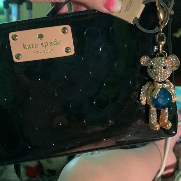 Rhinestone bear purse/bag charm keychain nwt - Picture 4 of 8